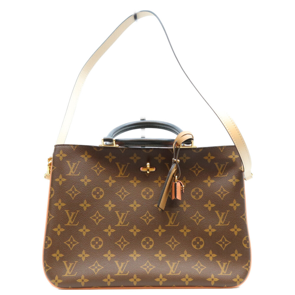 LOUIS VUITTON M44255 Monogram Sesame Peach x Crème Mille-feuille 2-Way Should...
